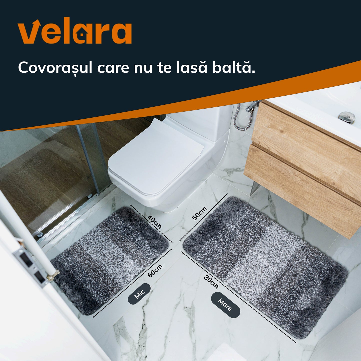 Covoraș de baie Velara