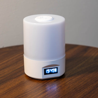 Lampă LED cu Ceas – Touch & USB Recharge